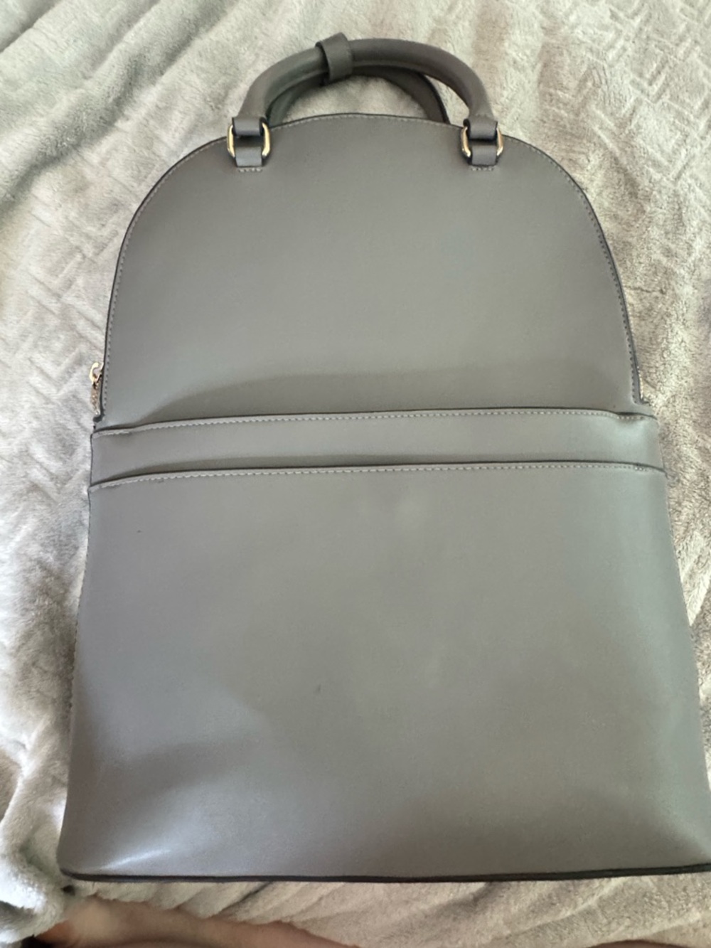 A New Day Gray Dome Backpack Handbag
